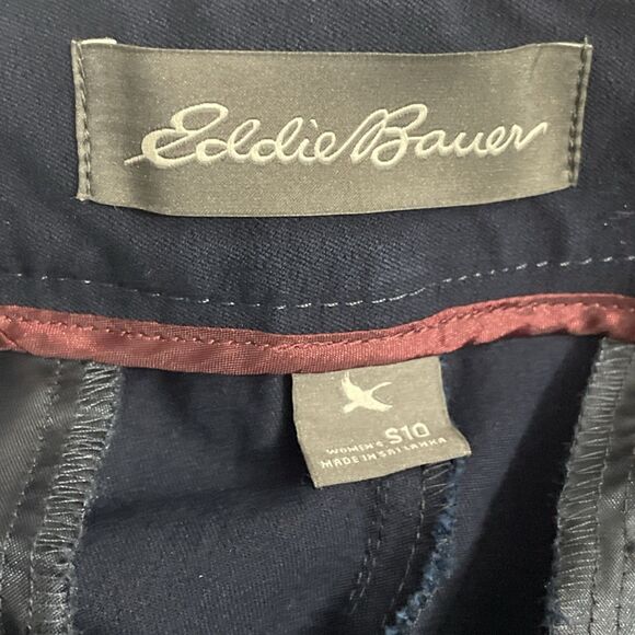 Eddie Bauer Women’s Pants Size 10 Blue Slightly Curvy Fit Casual Comfort - Picture 7 of 9